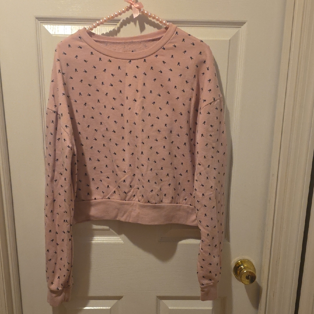 PLAYBOY Pink Top with Black Logo